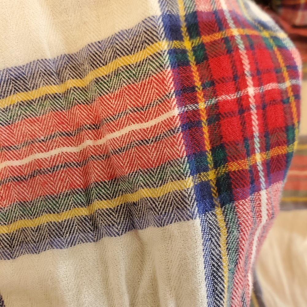 Ivory Plaid Button Down - Picture 5 of 5